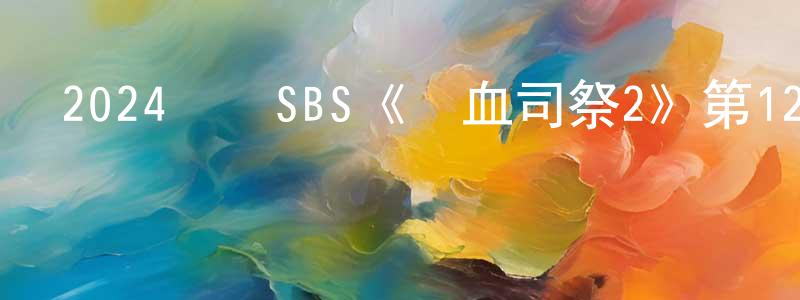 陳平金發布2024韓國SBS《熱血司祭2》第12集[韓語中字]迅雷下載_深夜電影